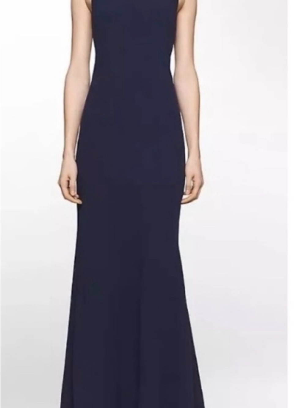 Calvin Klein Navy Sleeveless Mermaid Maxi Dress